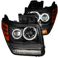 Thumbnail for ANZO 2007-2012 Dodge Nitro Projector Headlights w/ Halo Black (CCFL) G2