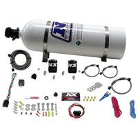 Thumbnail for Nitrous Express 10-15 Chevrolet Camaro (5th Gen) Single Nozzle Nitrous Kit (35-150HP) w/15lb Bottle