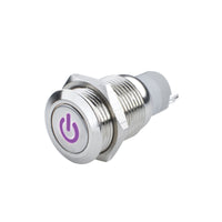 Thumbnail for Oracle Pre-Wired Power Symbol On/Off Flush Mount LED Switch - UV/Purple SEE WARRANTY