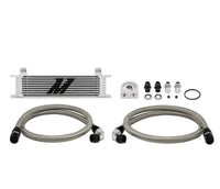 Thumbnail for Mishimoto Universal 10 Row Oil Cooler Kit (Metal Braided Lines)