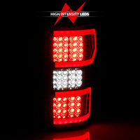 Thumbnail for ANZO 2018-2019 Ford F-150 LED Taillight Chrome (Red Light Bar) (w/ Sequential)