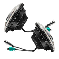 Thumbnail for Oracle 07-18 Jeep Wrangler JK Switchback LED Halo Headlights - Amber/White - Switchback SEE WARRANTY