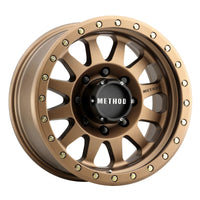 Thumbnail for Method MR304 Double Standard 17x8.5 0mm Offset 8x6.5 130.81mm CB Method Bronze Wheel