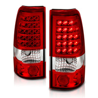 Thumbnail for ANZO 1999-2007 Chevrolet Silverado 1500 LED Taillights Red/Clear