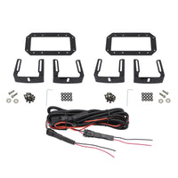 Thumbnail for Westin HDX Flush Mount B-FORCE LED Light Kit (Set of 2) w/wiring harness - Black