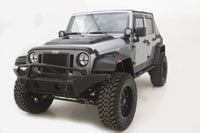 Thumbnail for AVS 07-18 Jeep Wrangler Unlimited Ventvisor & Aeroskin Deflector Combo Kit - Matte Black