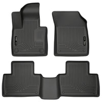 Thumbnail for Husky Liners 2016 Volvo XC90 Weatherbeater Front and Rear Black Floor Liners