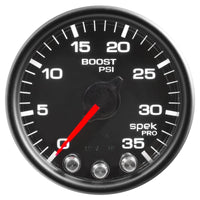 Thumbnail for Autometer Spek-Pro Gauge Boost 2 1/16in 35psi Stepper Motor W/Peak & Warn Black/Black