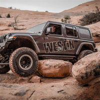 Thumbnail for Westin/Snyper 2018+ Jeep Wrangler JL Unlimited 4DR Triple Tube Rock Rail Steps - Textured Black