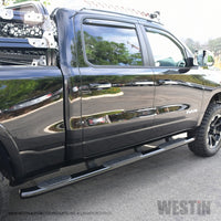 Thumbnail for Westin 19-22 RAM 1500 CC 5ft7in. Bed (Excl. Classic) PRO TRAXX 5 W2W Oval Nerf Step Bars - Black