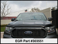 Thumbnail for EGR 2019+ Ford Ranger XL/XLT Superguard Hood Guard - Dark Smoke (303551)