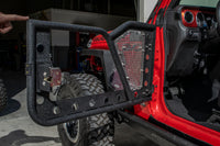Thumbnail for DV8 Offroad Jeep 18+ Wrangler JL / 20+ Gladiator JT Front Rock Doors w/ Perforated Aluminum Mesh