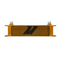 Thumbnail for Mishimoto Universal 10 Row Oil Cooler - Gold