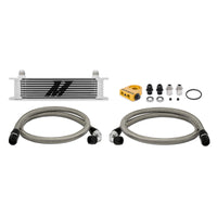 Thumbnail for Mishimoto Universal Thermostatic 10 Row Oil Cooler Kit - Silver