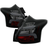 Thumbnail for Spyder 12-14 Ford Focus 5DR LED Tail Lights - Black Smoke (ALT-YD-FF12-LED-BSM)