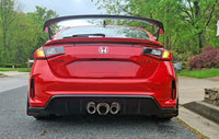 Thumbnail for Rally Armor 2023+ Honda Civic Type R Black Mud Flap Light Blue Logo