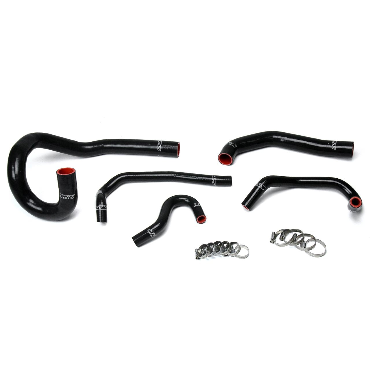 HPS Black Reinforced Silicone Radiator + Heater Hose Kit Coolant for Toyota 86-92 Supra MK3 Turbo & NA 7MGE / 7MGTE Left Hand Drive