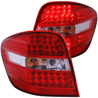 Thumbnail for ANZO 2006-2007 Mercedes Benz M Class W164 LED Taillights Red/Clear