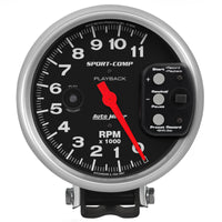 Thumbnail for Autometer Sport-Comp Tachometer 5in 11K RPM Pedestal with RPM playback