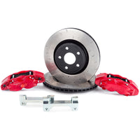 Thumbnail for Alcon 07+ Jeep JK 350x32mm Rotors 4-Piston Red Calipers Front Brake Upgrade Kit