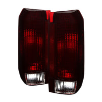 Thumbnail for Xtune Ford Bronco F150 F250 F350 F450 92-96 OE Style Tail Lights Red Smoked ALT-JH-FB92-OE-RSM