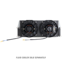 Thumbnail for Mishimoto Universal 17in. Heavy-Duty Oil Cooler Fan Shroud - Micro Wrinkle Black