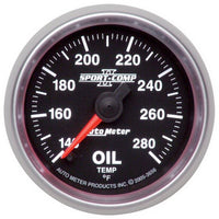 Thumbnail for Autometer Sport-Comp II 52mm Full Sweep Electronic 140-280 Deg. F Oil Temprature Gauge