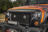 Thumbnail for Rugged Ridge 07-18 Jeep Wrangler JK/JKU Textured Black Elite Headlight Euro Guards