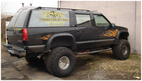 Thumbnail for Bushwacker 88-99 Chevy C1500 Cutout Style Flares 2pc - Black