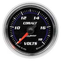 Thumbnail for Autometer Cobalt 52mm 8-18 Voltmeter Electronic Gauge