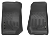 Thumbnail for Husky Liners 07-12 Jeep Wrangler WeatherBeater Black Floor Liners