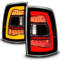 Thumbnail for ANZO 09-18 Dodge Ram 1500 Sequential LED Taillights Black w/Switchback Amber Signal