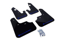 Thumbnail for Rally Armor 07-17 Mitsubishi Lancer Black UR Mud Flap w/ Blue Logo
