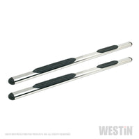 Thumbnail for Westin Premier 4 Oval Nerf Step Bars 85 in - Stainless Steel