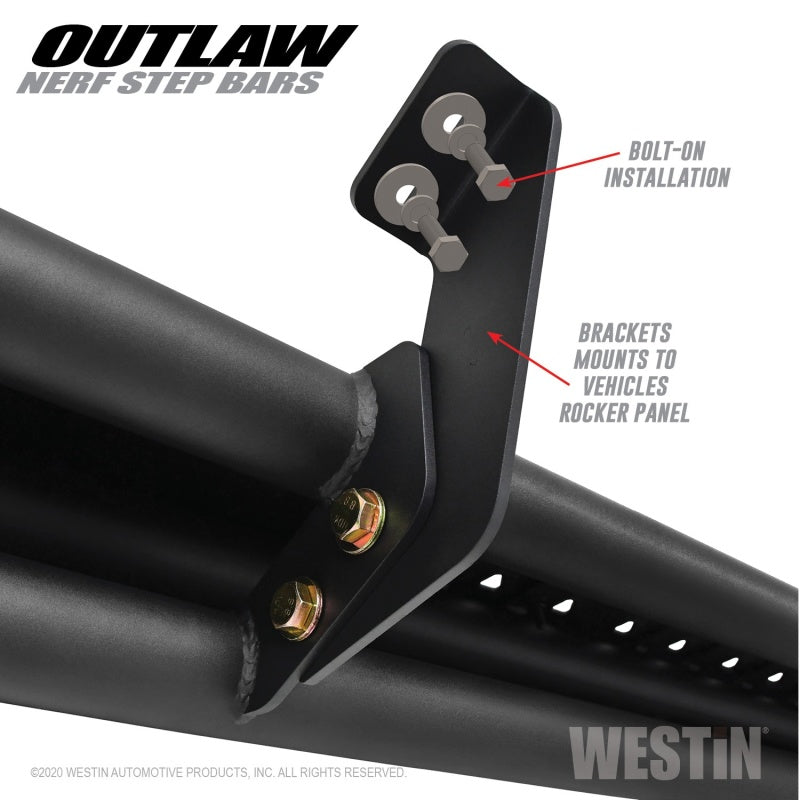 Westin Jeep Gladiator Nerf Step Bars Black