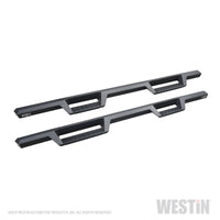 Thumbnail for Westin 2019 Chevrolet Silverado / GMC Sierra 1500 Crew Cab Drop Nerf Step Bars - Textured Black