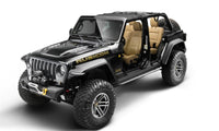 Thumbnail for Bushwacker Jeep Wrangler JL Trail Armor Rocker Panel and Sill Plate Cover- Black