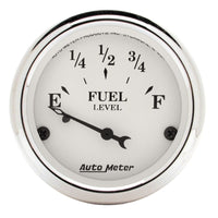 Thumbnail for AutoMeter Gauge Fuel Level 2-1/16in. 73 Ohm(e) to 10 Ohm(f) Elec Old Tyme White