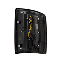 Thumbnail for AlphaRex 14-18 GMC Sierra 1500/2500HD/3500HD LUXX-Series LED Tail Lights Blk w/Actv Light & Seq. Sig