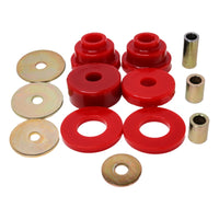 Thumbnail for Energy Suspension 05-15 Toyota Tacoma w/ 6 Lug Rear Differential Bushing Set - Red