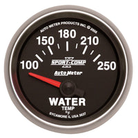 Thumbnail for Autometer Sport-Comp II 52mm 100-250 F Short Sweep Electronic Water Temperature Gauge