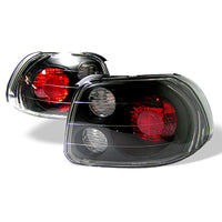 Thumbnail for Spyder Honda Del Sol 93-97 Euro Style Tail Lights Black ALT-YD-HDS93-BK