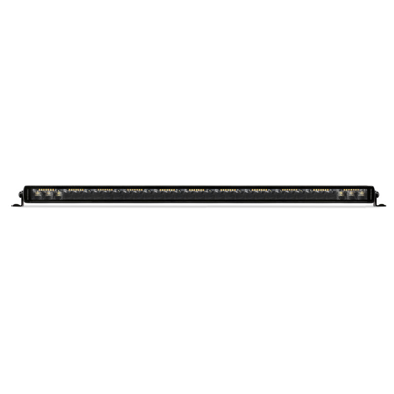 Go Rhino Xplor Blackout Combo Series Sgl Row LED Light Bar w/Amber (Side/Track Mount) 31.5in. - Blk