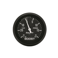 Thumbnail for Autometer Black 2-5/8in 30 In Hg-Vac / 20 PSI Mechanical Vacuum/Boost Gauge