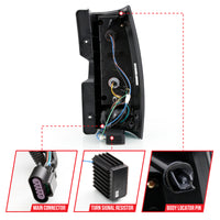 Thumbnail for ANZO 2007-2014 Chevy Tahoe LED Taillight Plank Style Black w/Smoke Lens