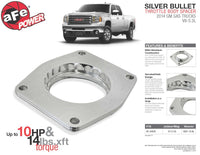 Thumbnail for aFe Silver Bullet Throttle Body Spacers TBS 2014 GM Silverado/Sierra 1500 V8 5.3L