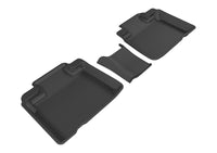 Thumbnail for 3D MAXpider 2015-2020 Ford Edge Kagu 2nd Row Floormats - Black