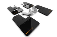 Thumbnail for Rally Armor 21-24 Ford Bronco (Plstc Bmpr + RB - NO Rptr/Sprt) Blk Mud Flap w/Cy Orange Logo