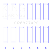 Thumbnail for King BMW S54B32 3.2L Coated Performance Rod Bearing Set