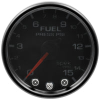 Thumbnail for Autometer Spek-Pro Gauge Fuel Press 2 1/16in 15psi Stepper Motor W/Peak & Warn Blk/Smoke/Blk